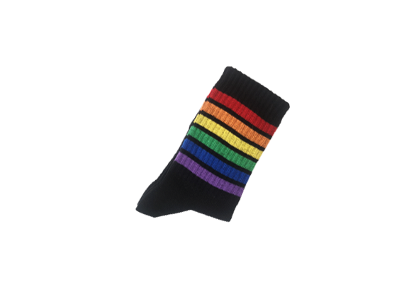 Calcetines de rayas de colores