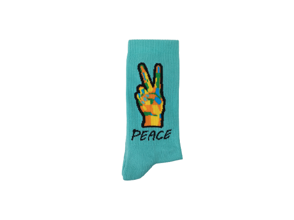 PEACE GREEN SOCKS